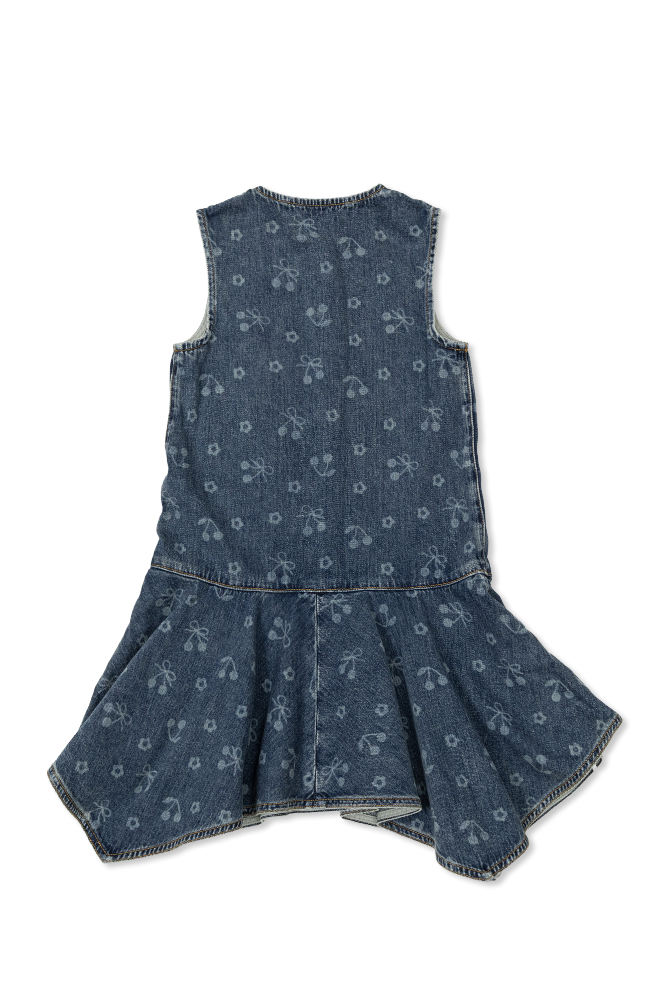 Self-Portrait Kids Asymmetrical Denim Dress | Kids's | Vitkac